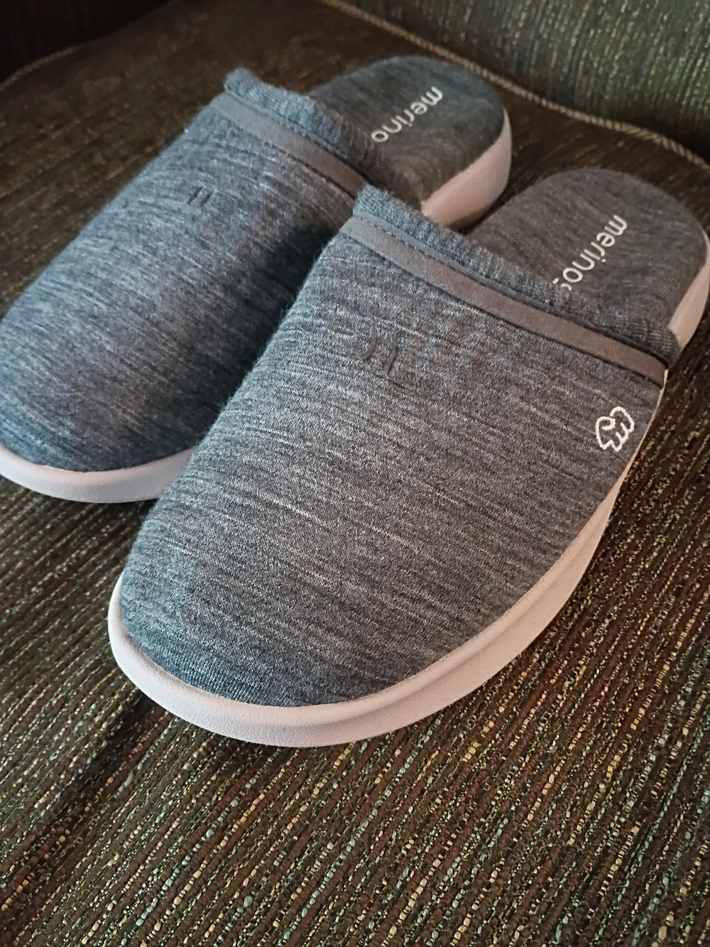 Merino Grey Slip-On Women's Clog Mules 100% Australian Wool Size 8 New